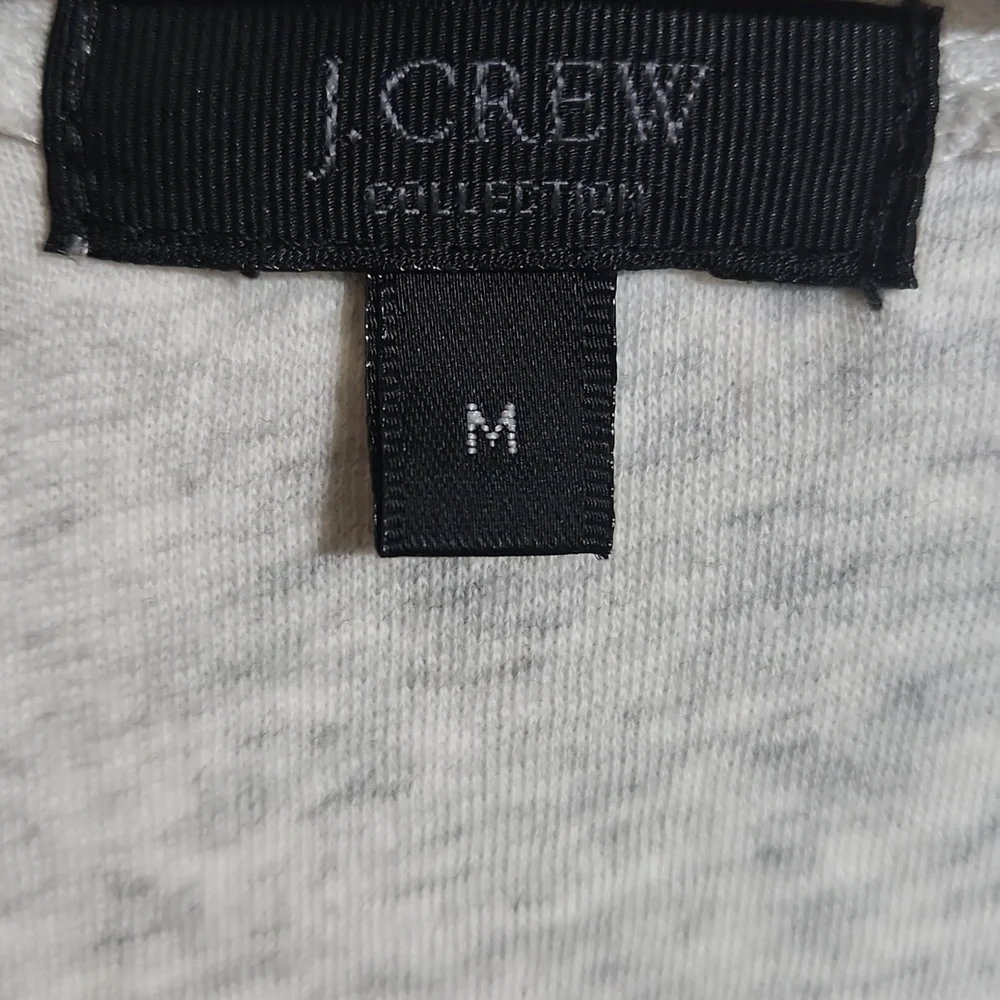 J. Crew Collection Tissue Sequin Tank in Silver/Light Grey Size Medium